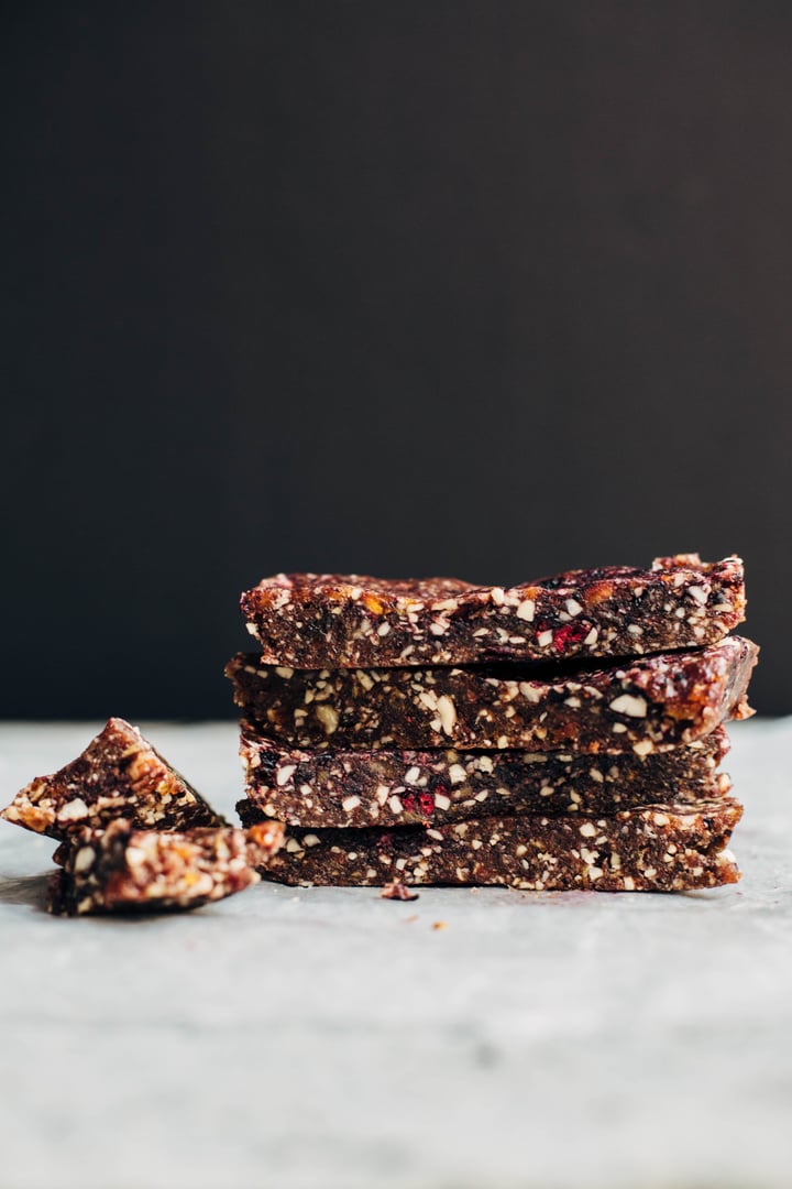 dried blueberries, cashews, pecans, and dates bar
