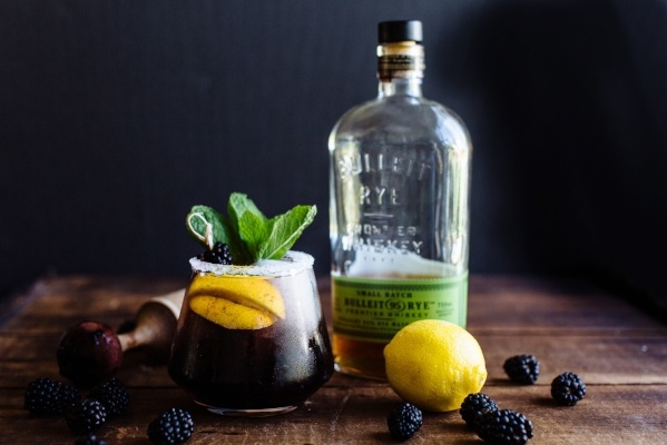 Apple Bourbon Blackberry Sour