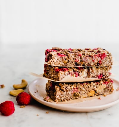 raspberry oatmeal bars