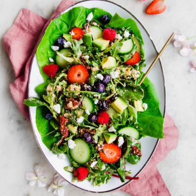 quinoa salad with berries