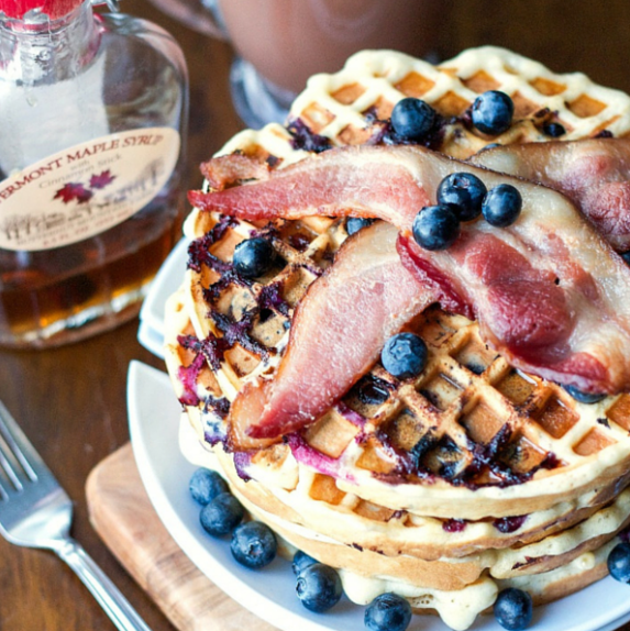 bacon waffles