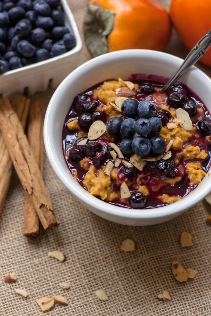 blueberry pumpkin oatmeal 