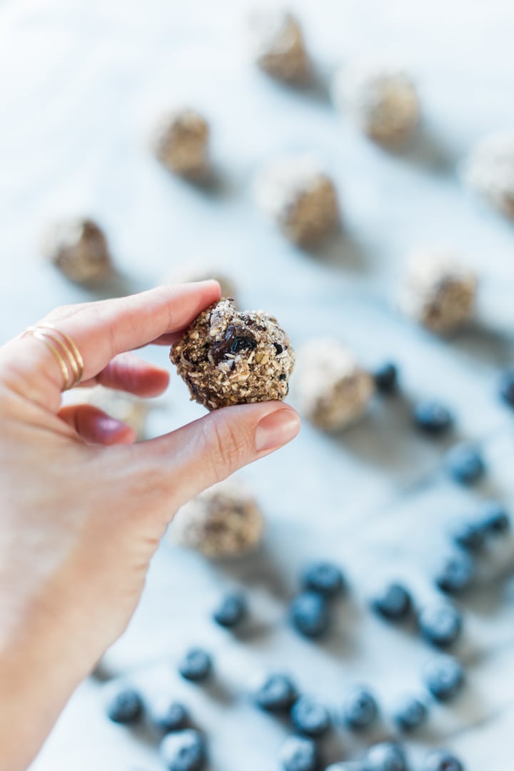 blueberry coconut bites