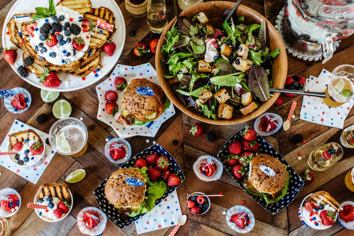 fourth of july tablescape 