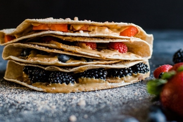 Cinnamon Sugar Berry Quesadillas