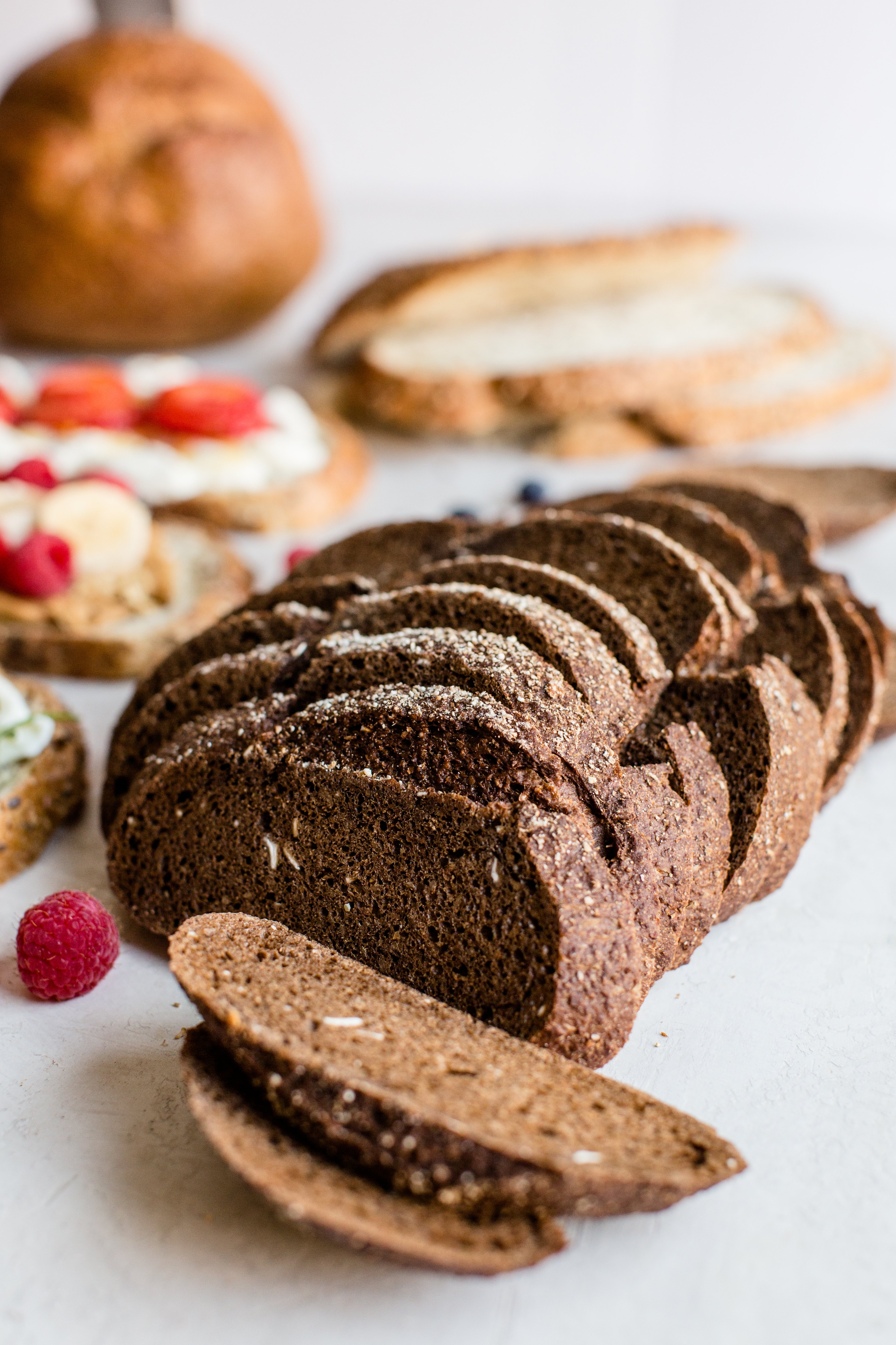 loaf of bread sliced