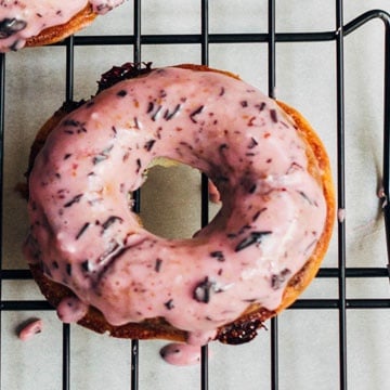 Gluten Free and Vegan Blueberry Baked Donuts