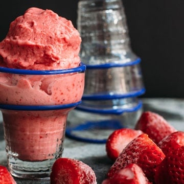 Easy, Healthy, Homemade Strawberry Ice Cream