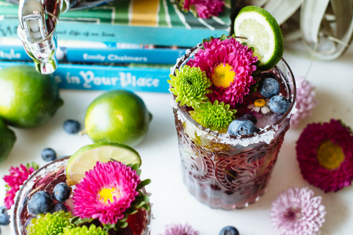 Blueberry Rosé & Tequila Punch